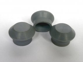 Výrobek Patka gumová - venkovní 26 mm, šedá (Domácnost)