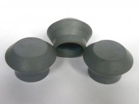 Výrobek Patka gumová - venkovní 28 mm, šedá (Domácnost)
