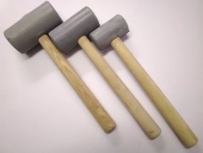 Výrobek Sada 3ks  šedých gumových palic II.jakost (Hobby)